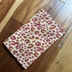 Noonday Collection Leopard Print Jewelry Roll Case UNIQUE
